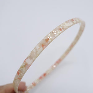 veryshine.com Headband Cream white cellulose acetate headband, simple headband for women