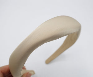 veryshine.com Headband Cream white wave headband, satin headband, stylish headband for women