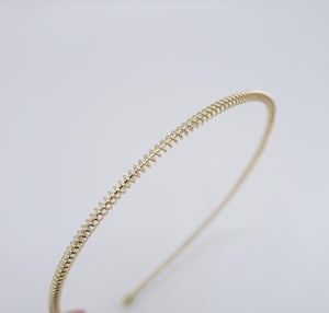 veryshine.com Headband Gold spring headband, metal headband, unisex headband