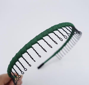 veryshine.com Headband Green daily comb headband, teeth headband for women