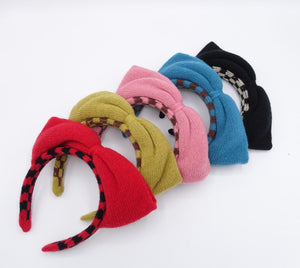 veryshine.com Headband knit bow headband, cute Winter headband