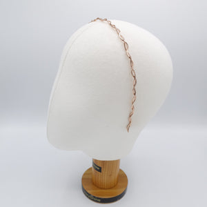 veryshine.com Headband metal twist headband, thin headband, minimalist headband for women