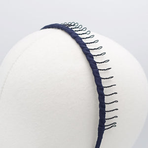 veryshine.com Headband Navy daily comb headband, teeth headband for women