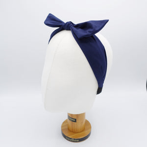 veryshine.com Headband Navy solid bow knot headband, casual headband, daily headband for women