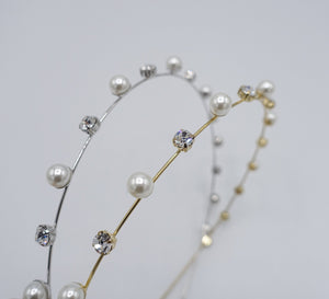 veryshine.com Headband pearl rhinestone headband, thin headband, pearl thin headband