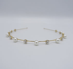 veryshine.com Headband pearl rhinestone headband, thin headband, pearl thin headband