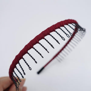 veryshine.com Headband Red wine daily comb headband, teeth headband for women