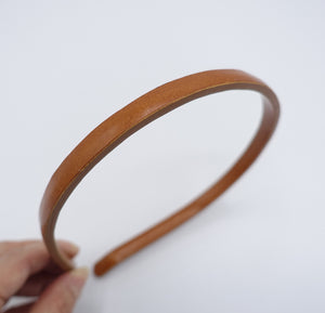 veryshine.com Headband Tan genuine leather headbands, Thin headband, Romanesque leather headband, leather hair accessories for women