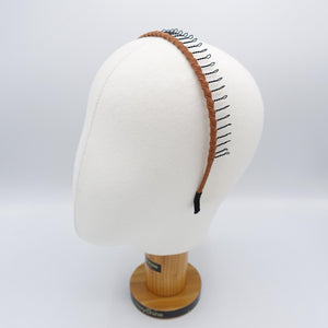 veryshine.com Headband Terra cotta daily comb headband, teeth headband for women