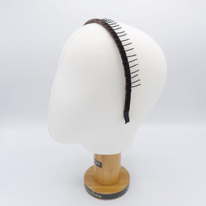 veryshine.com Headband velvet comb headband, velvet wrap hairband for women