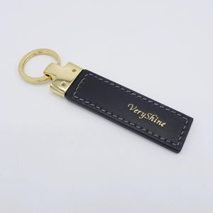 veryshine.com key chain Black Handcrafted Leather Key chain, leather keyring