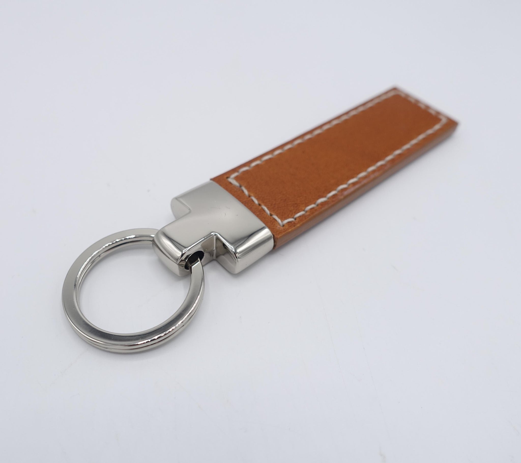 veryshine.com key chain Caramel Handcrafted Leather Key chain, leather keyring