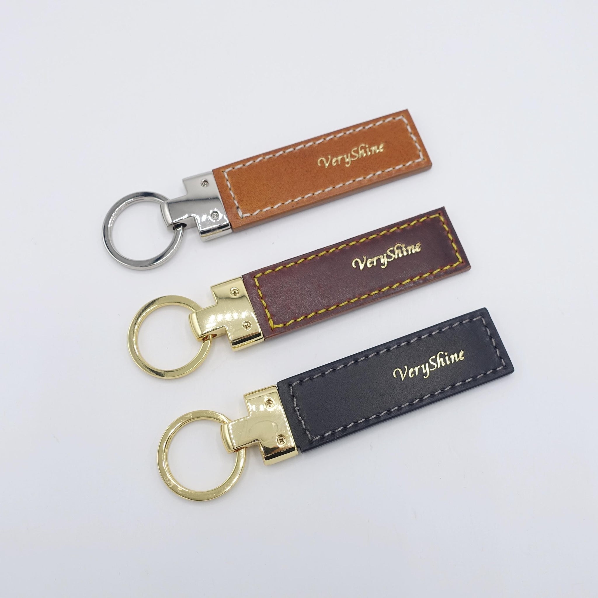 veryshine.com key chain Handcrafted Leather Key chain, leather keyring