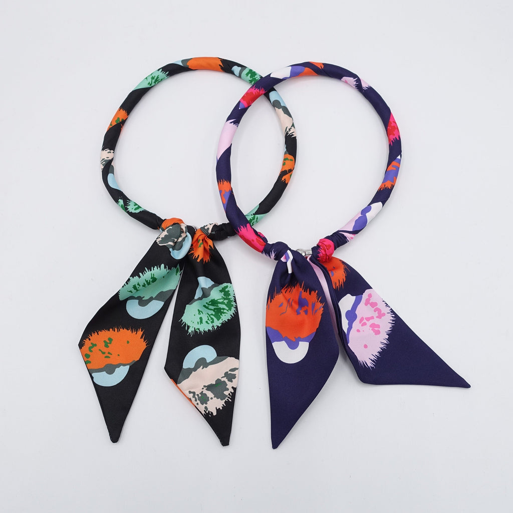 veryshine.com Necklace scarf necklace, simple flower print necklace, magnetic necklace