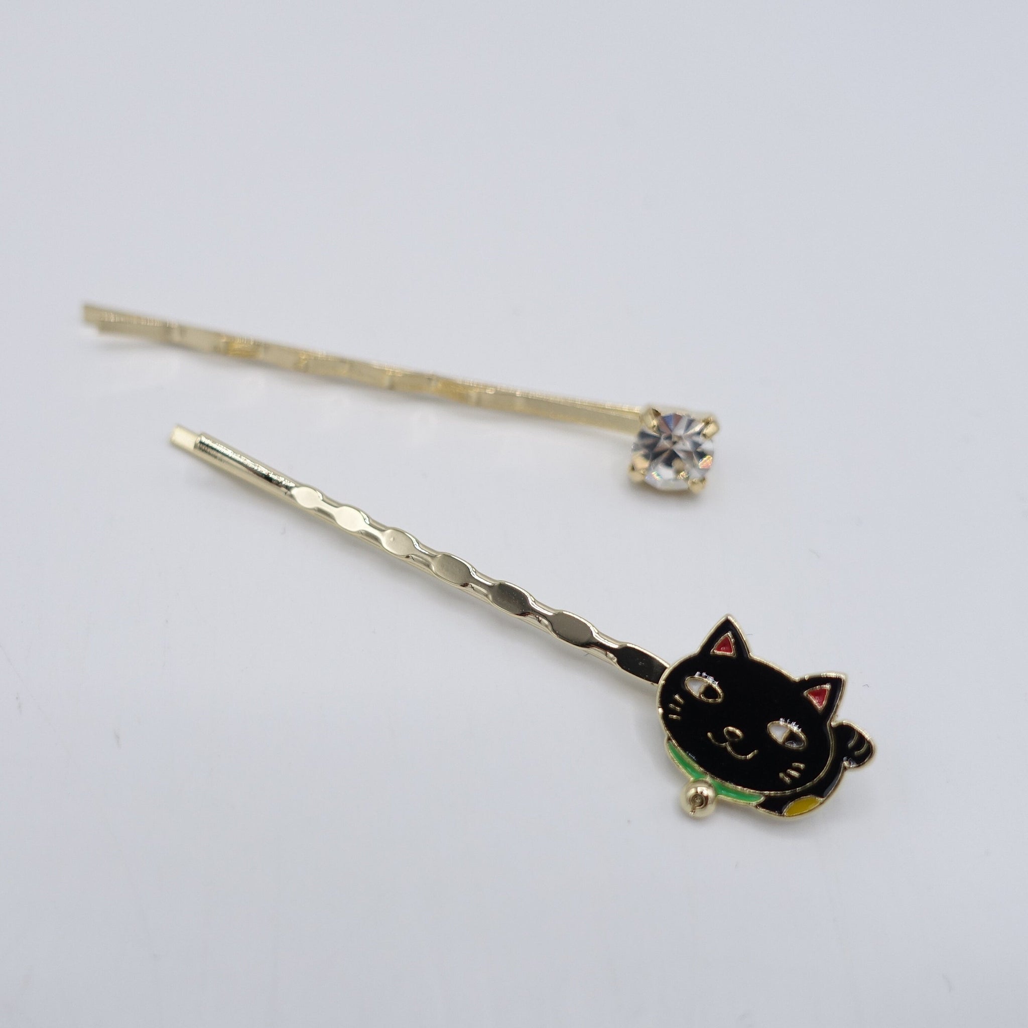 veryshine.com normal black cat bobby pin set