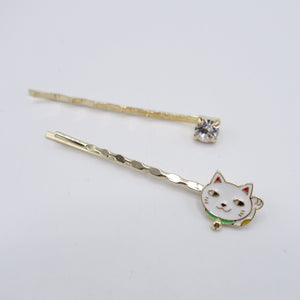 veryshine.com normal white cat bobby pin set