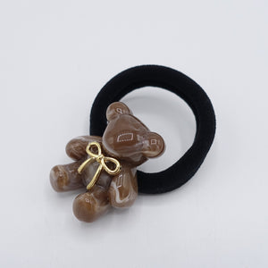 veryshine.com Ponytail holders Brown cellulose bear ponytail holder, bear hair ties, bear hair elastic