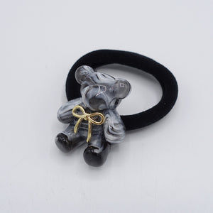 veryshine.com Ponytail holders Gray cellulose bear ponytail holder, bear hair ties, bear hair elastic