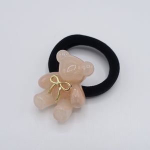 veryshine.com Ponytail holders Peach cellulose bear ponytail holder, bear hair ties, bear hair elastic