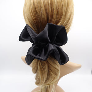 veryshine.com Scrunchies Black satin ruffle scrunchies, satin volume scrunchies, fashion scrunchies for women