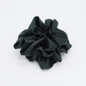 veryshine.com Scrunchies Dark green satin scrunchies, medium scrunchies, basic scrunchies for women