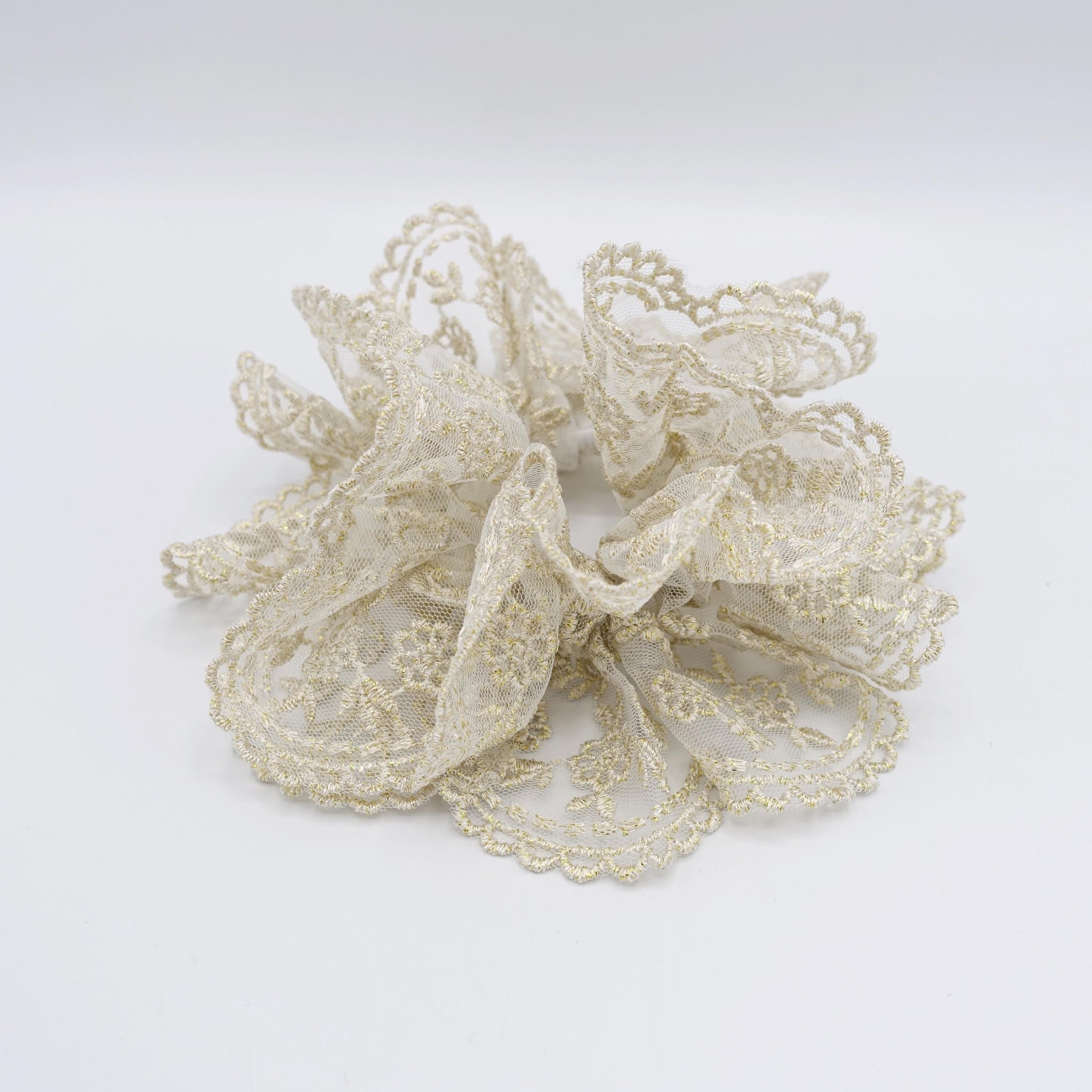 veryshine.com Scrunchies floral lace scrunchies, double edge scrunchies for women