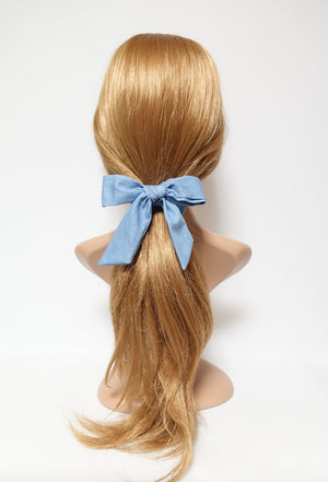 veryshine.com scrunchies/hair holder denim bow knot scrunchies cotton casual scrunchy woman hair elastic