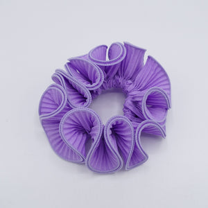 veryshine.com Scrunchies Lavender pleated scrunchies 2  edge unique Spring hair scrunchy women hair accessory