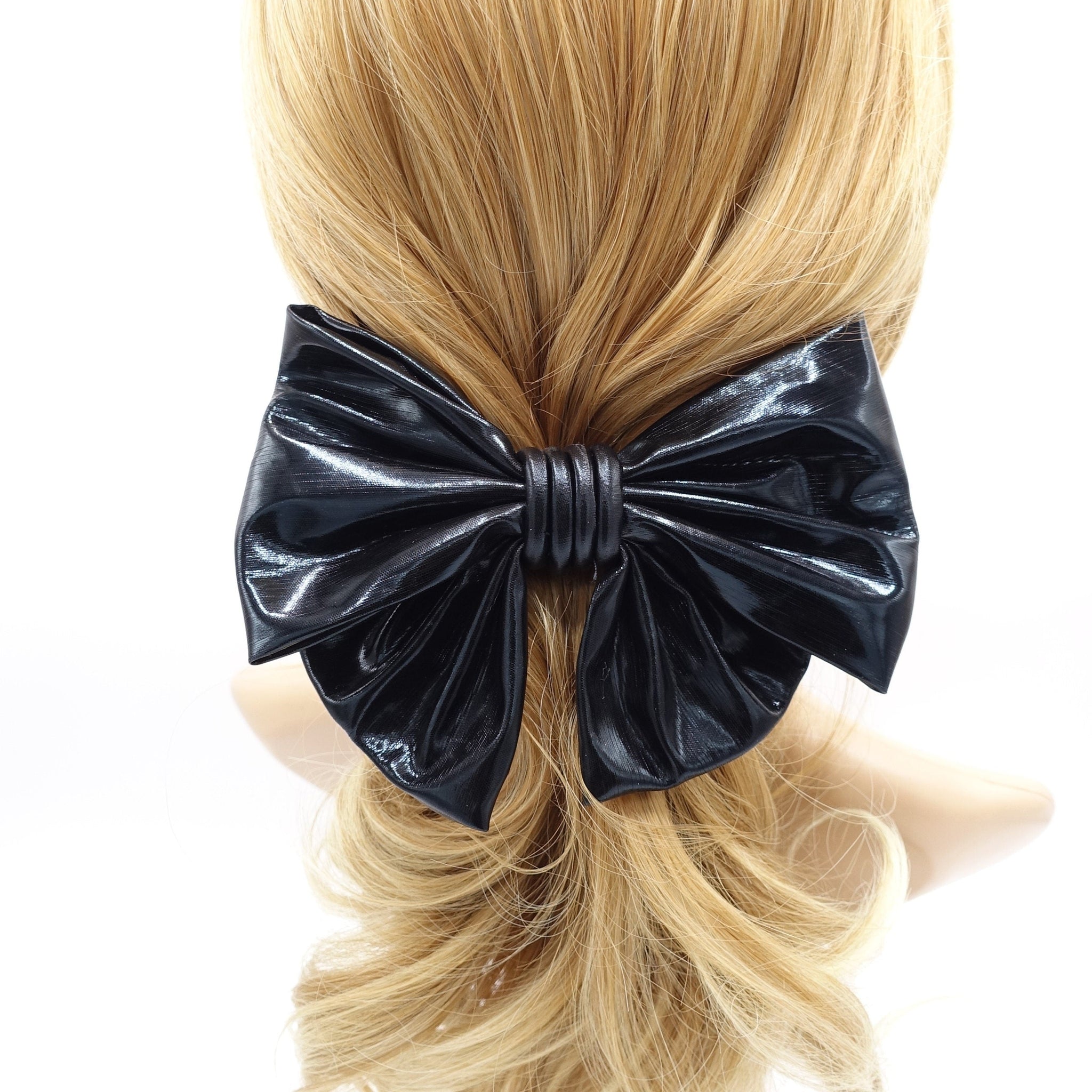 veryshine.com Scrunchies metallic bow scrunchies set for women