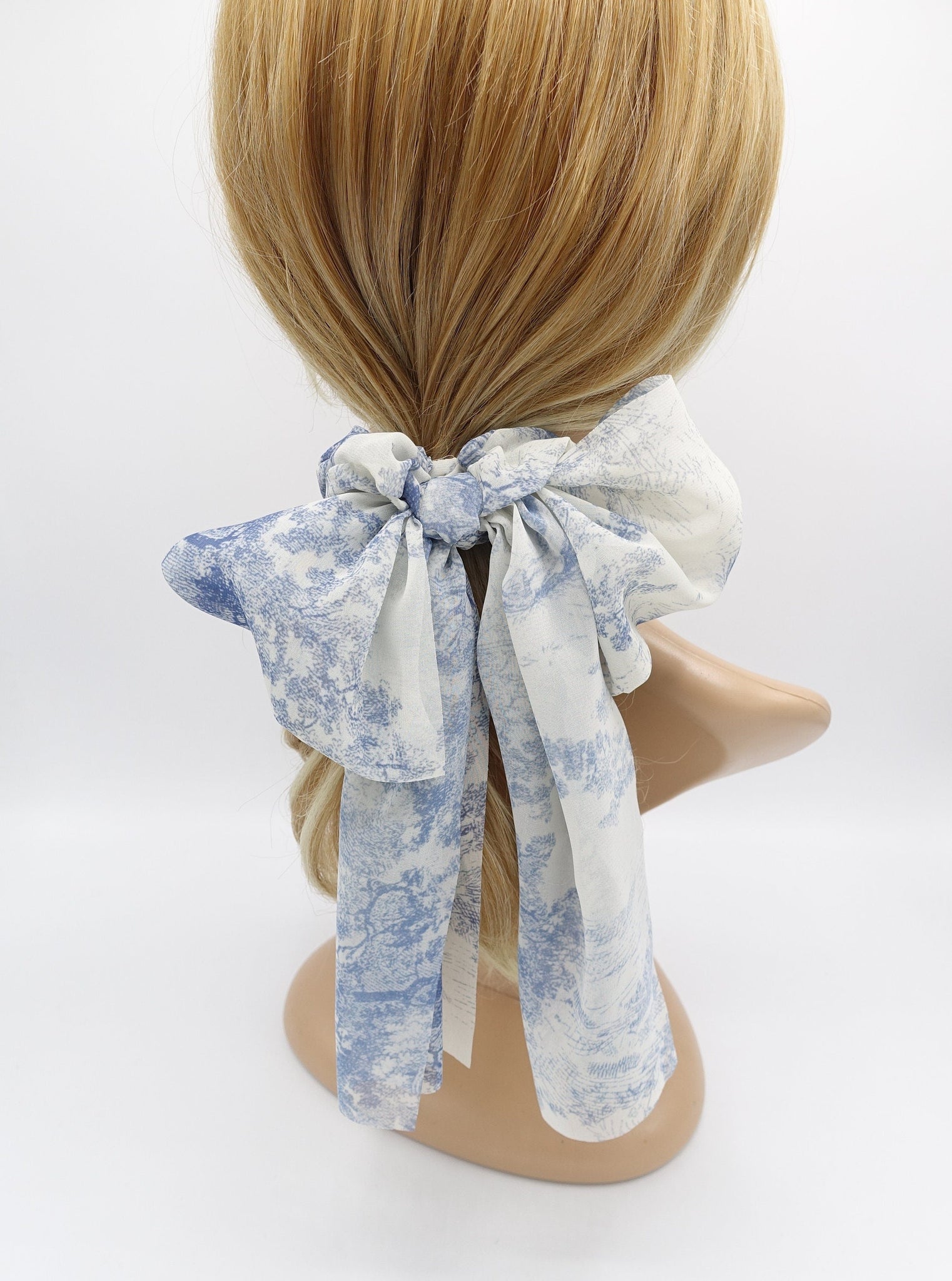 veryshine.com Scrunchies Navy chiffon scrunchies, safari print hair tie, bow knot scrunchies for women