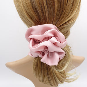 veryshine.com Scrunchies Pink satin scrunchies, medium scrunchies, basic scrunchies for women