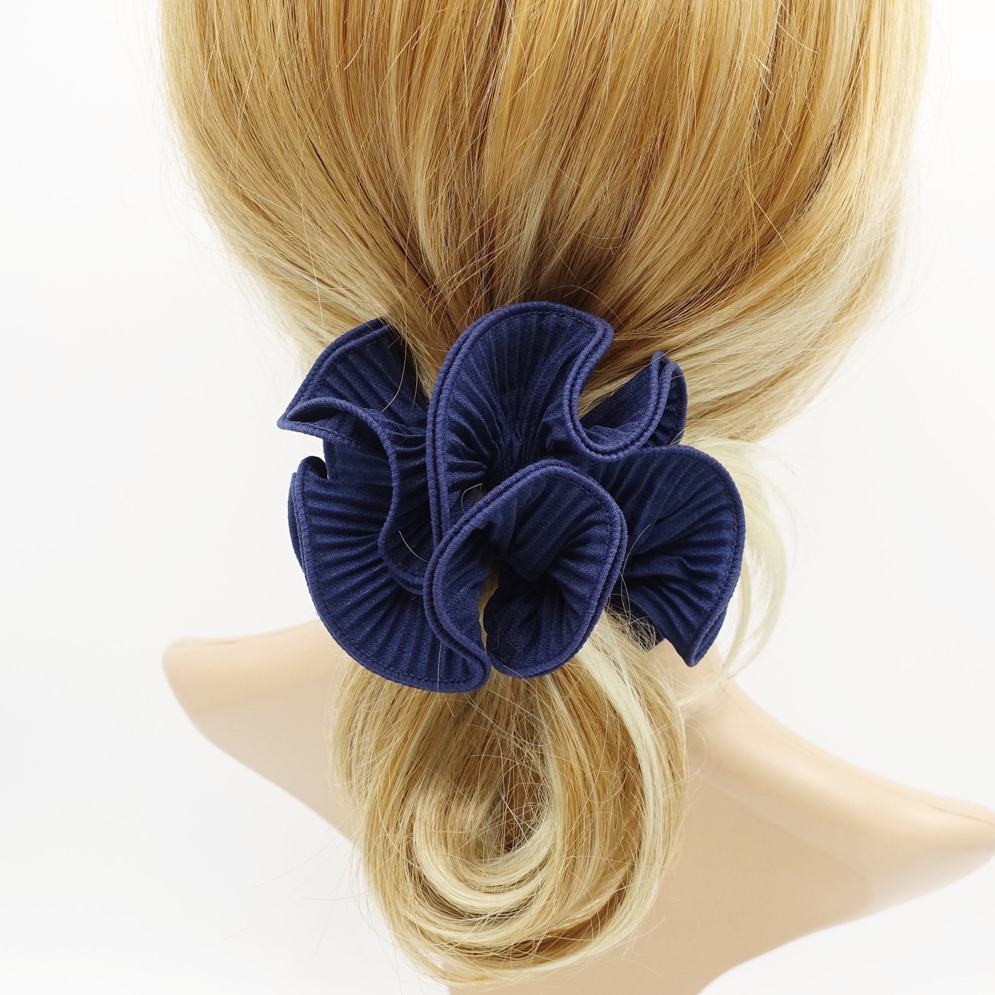 veryshine.com Scrunchies pleated scrunchies 2  edge unique Spring hair scrunchy women hair accessory