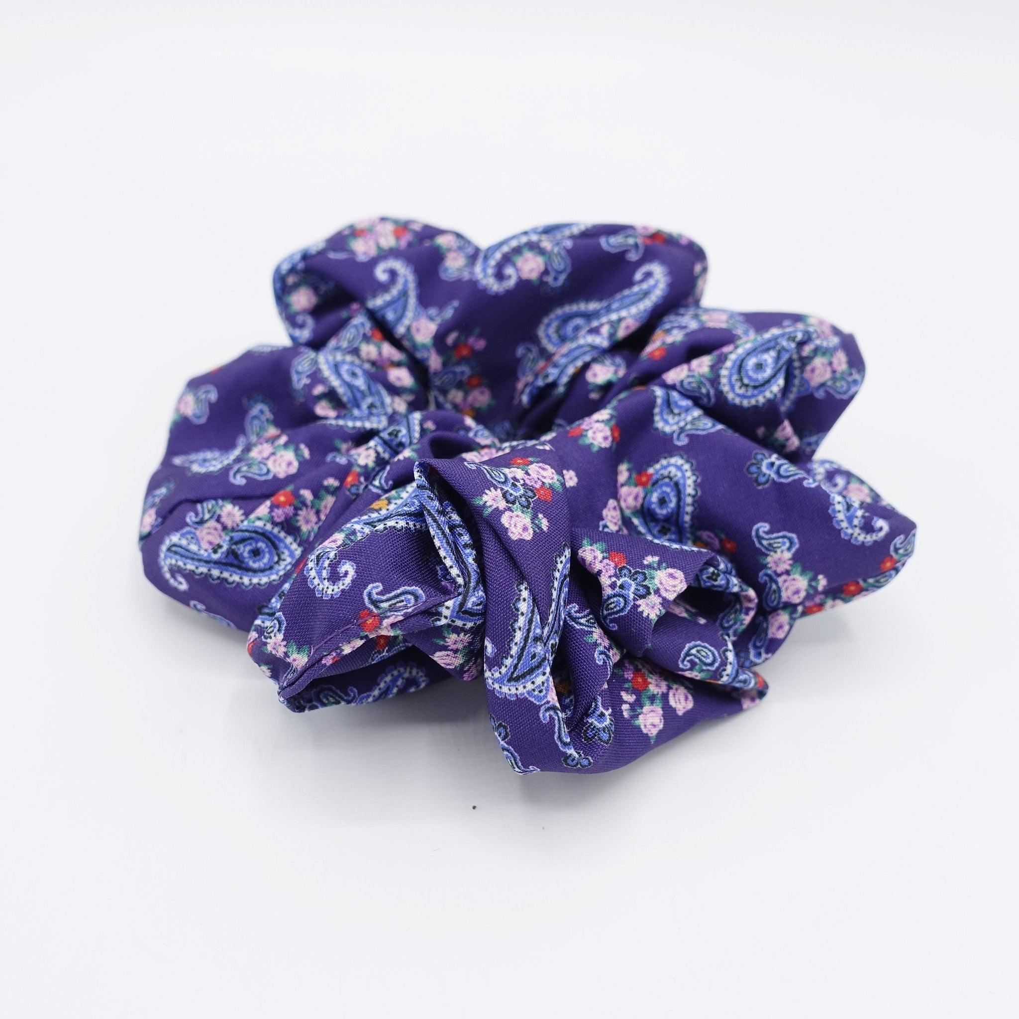 veryshine.com Scrunchies Purple paisley scrunchies, basic scrunchies, hair accessory shop for women