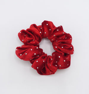 veryshine.com Scrunchies Red velvet scrunchies, golden dot scrunchies, medium scrunchies for women