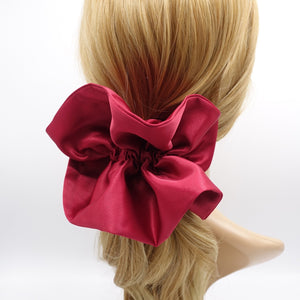 veryshine.com Scrunchies Red wine satin ruffle scrunchies, satin volume scrunchies, fashion scrunchies for women