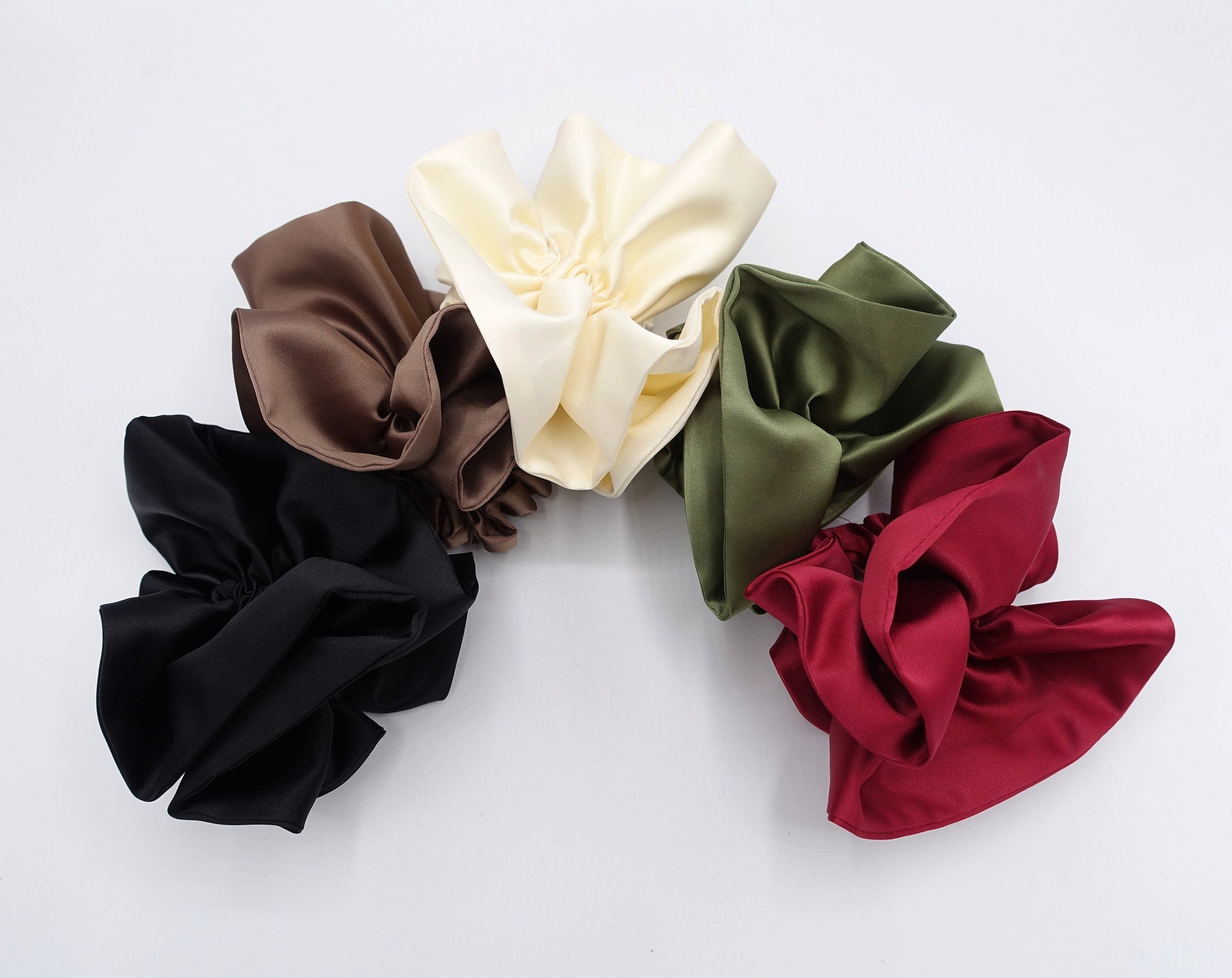 veryshine.com Scrunchies satin ruffle scrunchies, satin volume scrunchies, fashion scrunchies for women