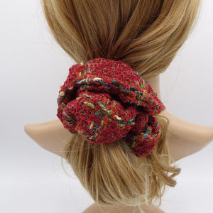 veryshine.com Scrunchies tweed scrunchies, thick scrunchies, Fall Winter hair elastic for women