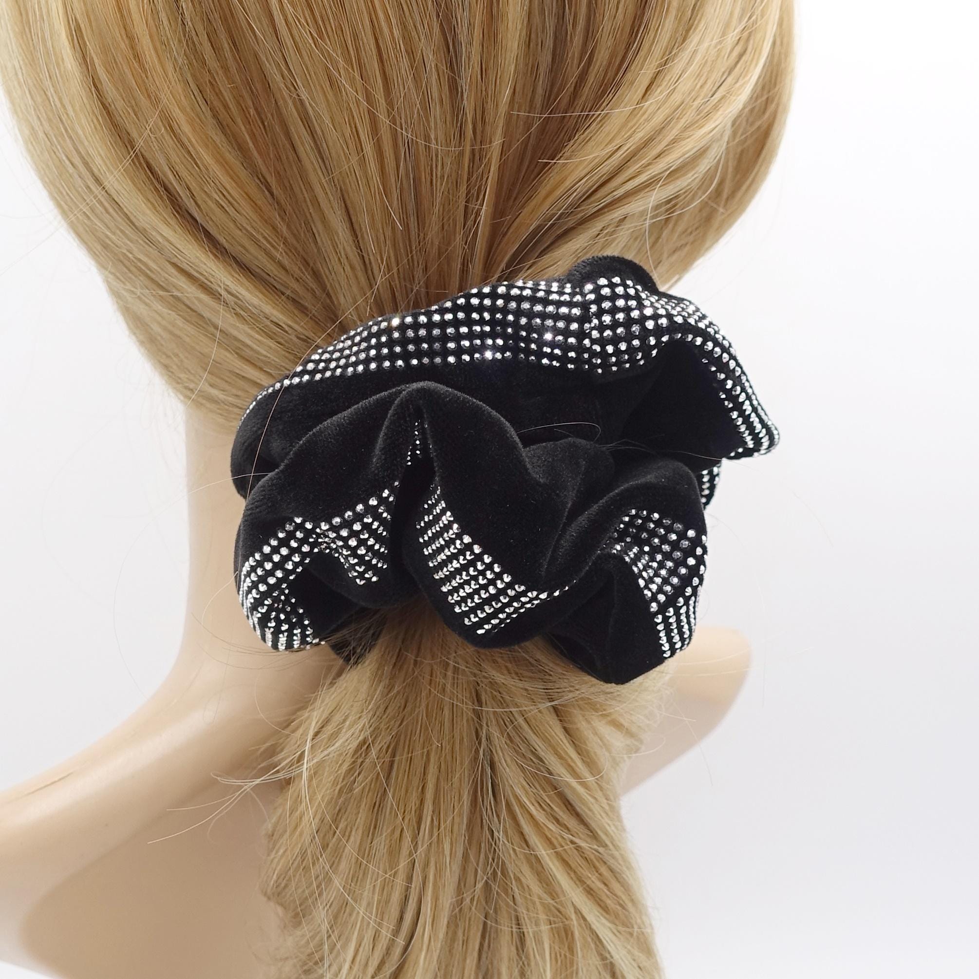 veryshine.com Scrunchies velvet scrunchies, hotfix embellished scrunchies, dazzling scrunchies for women