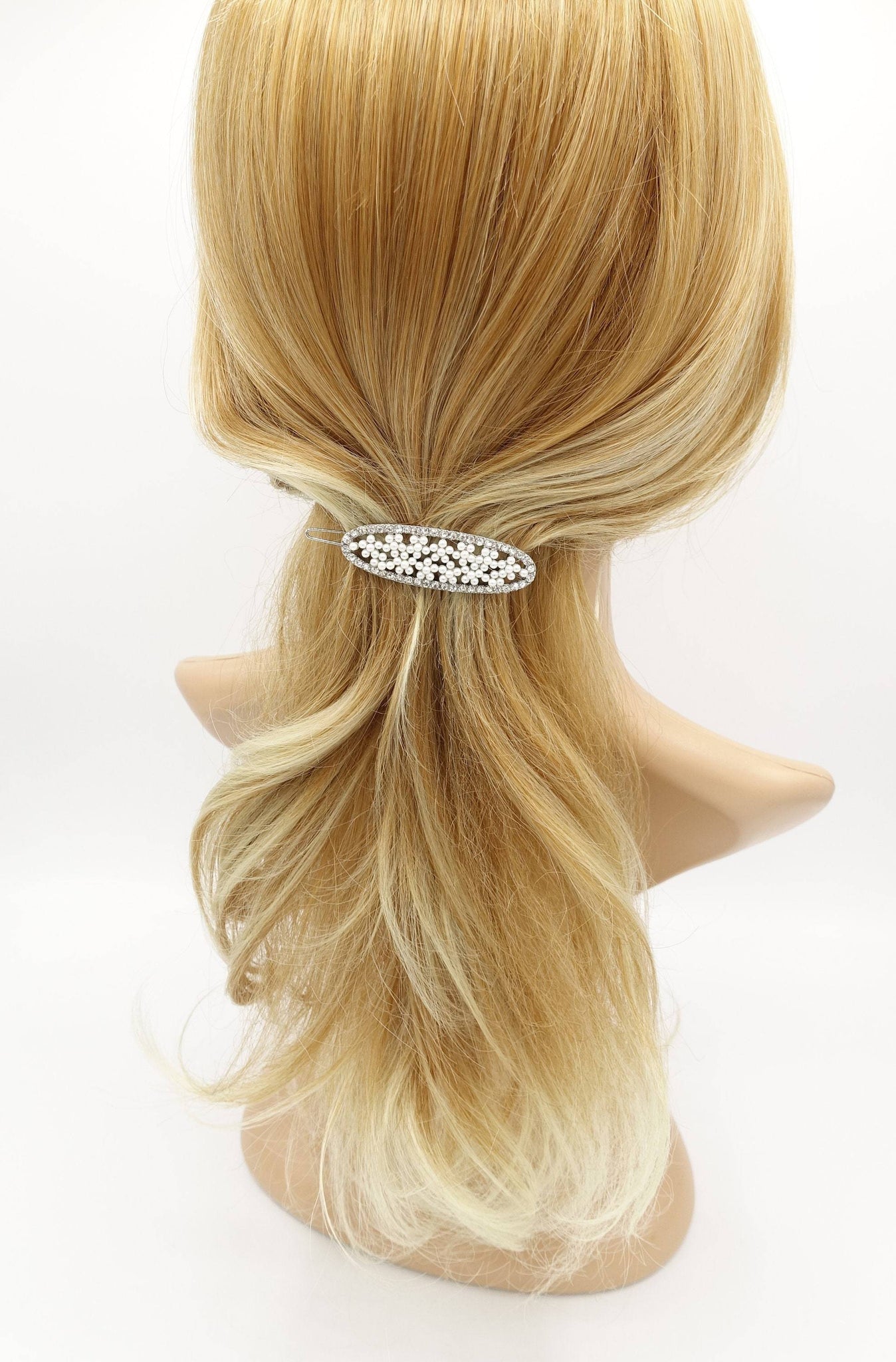 VeryShine Accessories oval pearl hair clip