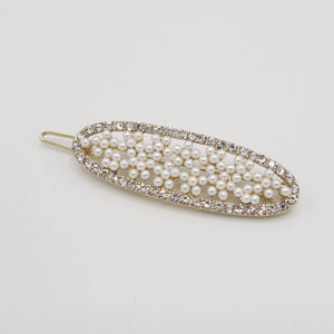 VeryShine Accessories oval pearl hair clip