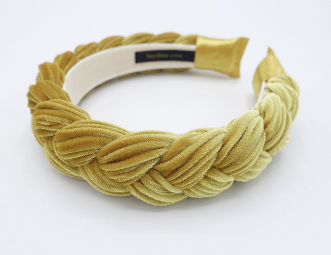 velvet braided headbands 