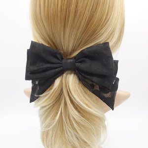 VeryShine chiffon dot hair bow for women