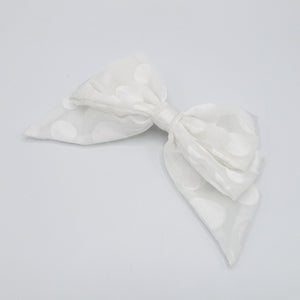 VeryShine chiffon dot hair bow for women