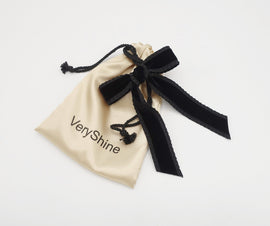 VeryShine claw/banana/barrette frill velvet hair bow  VS-Premium202101
