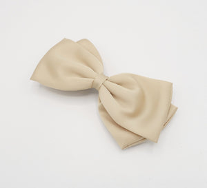 VeryShine claw/banana/barrette satin padded hair bow