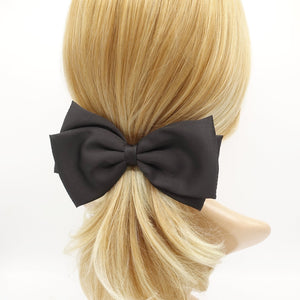 VeryShine claw/banana/barrette satin padded hair bow