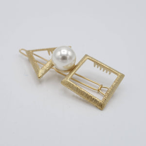 VeryShine claw/banana/barrette triangle square hair clip pearl hair accessory for women