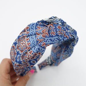 veryshine.com Accessories baroque bohemian print headband knot hairband casual hair accessory for women