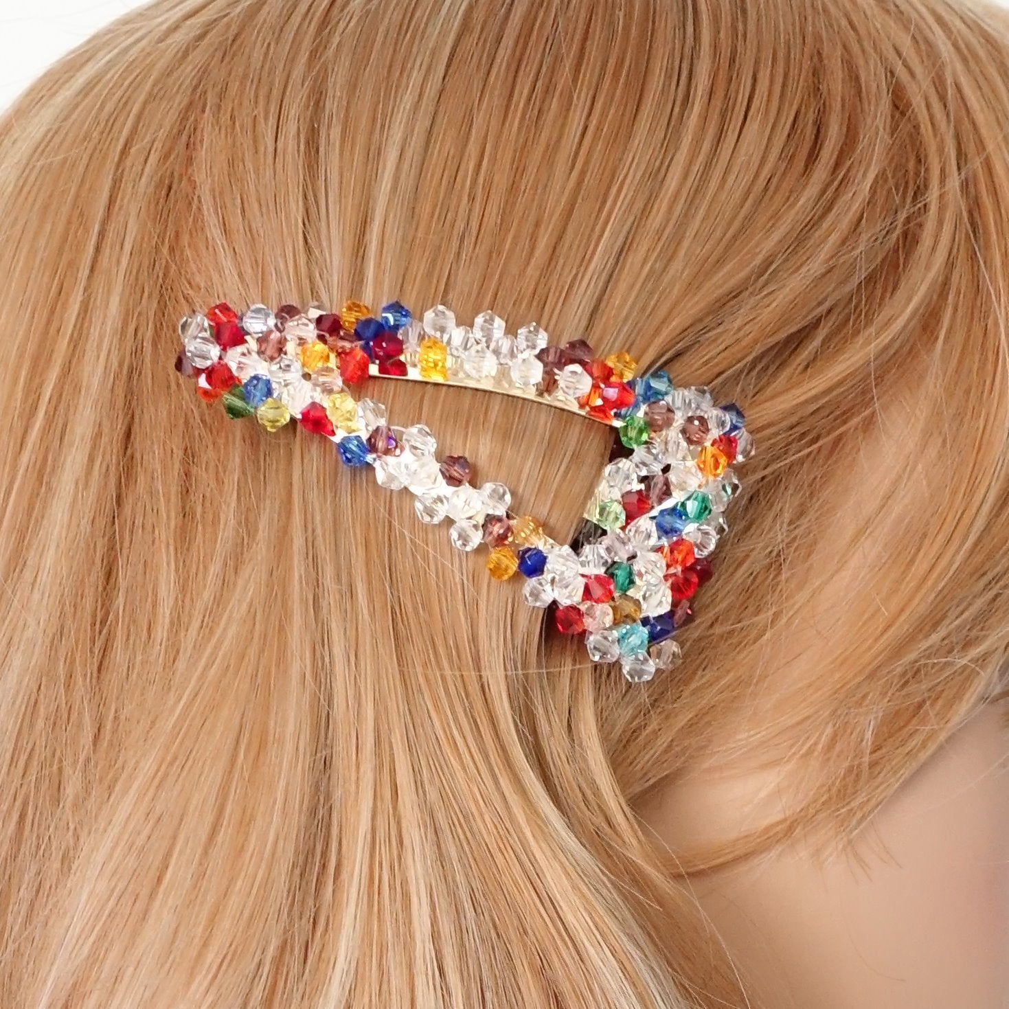 How to make designer silk thread hair clip from an ordinary clip I DIY easy  hair accessories 