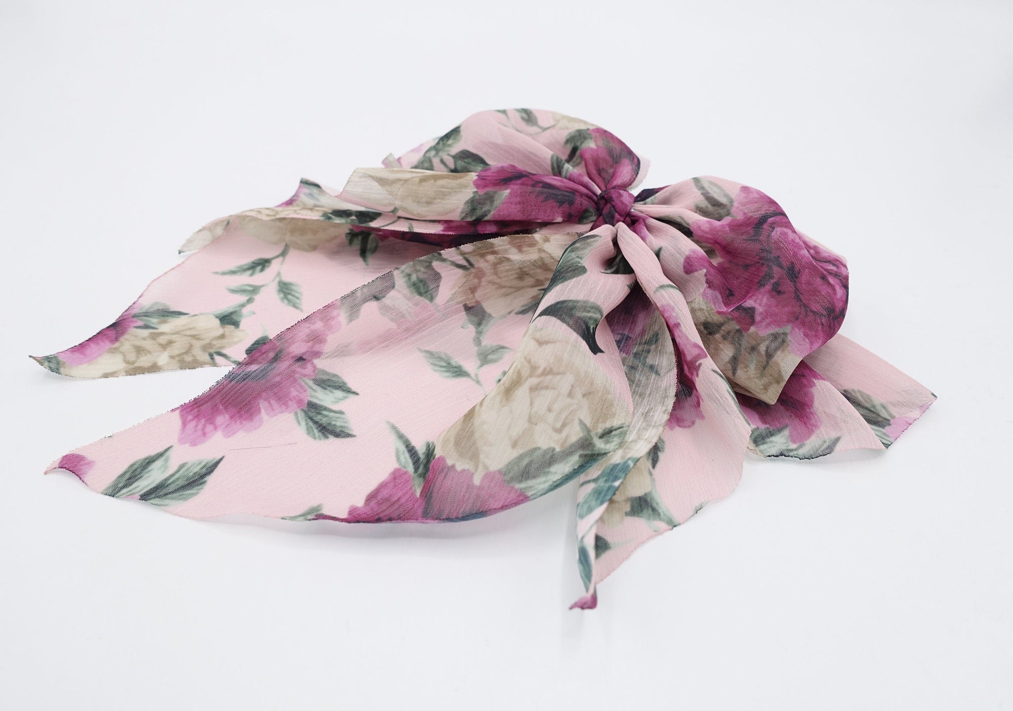 veryshine.com Barrette (Bow) big floral chiffon hair bow feminine hair accessory